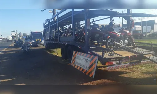 PRF realiza operação para fiscalizar motos em Arapongas e Rolândia