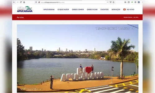 Painel turístico do Jaboti pode ser visualizado pela internet