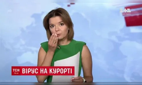 Apresentadora perde o dente ao vivo durante jornal