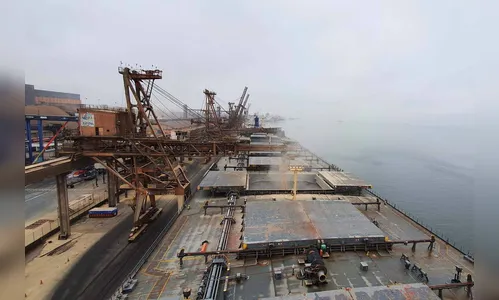 Porto de Paranaguá embarca volume recorde de farelo em um único navio