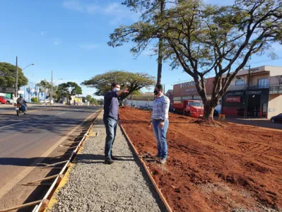 Prefeitura revitaliza praça na entrada da cidade