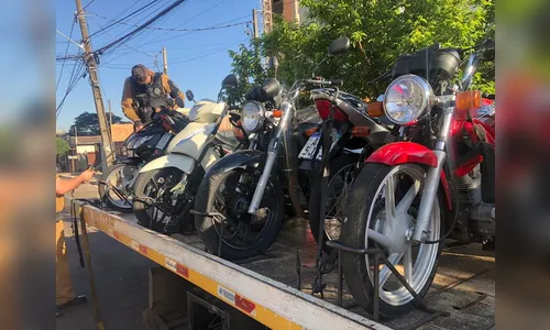 Sete motos são apreendidas em operação no Distrito Pirapó