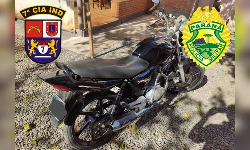 PM de Arapongas recupera moto furtada em Apucarana
