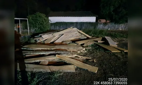 Homem é multado em mais de R$2 mil após ser flagrado transportando madeira sem licença