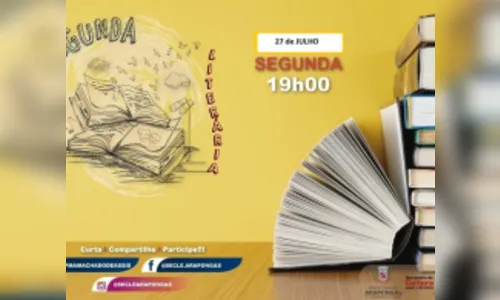 Cultura em Casa com Semana Literária: comece bem sua semana