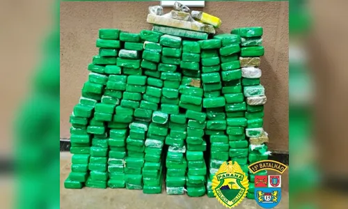 PM de Rolândia apreende 105 Kg de maconha
