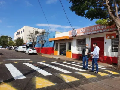 Distrito do Pirapó, em Apucarana, recebe melhorias no trânsito