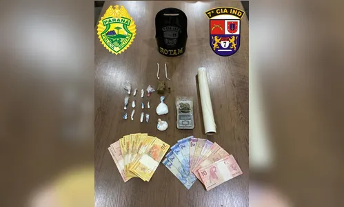 Adolescente é preso com cocaína, maconha e munição em Arapongas