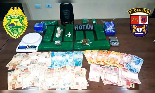 PM de Arapongas apreende mais de 6 Kg de maconha