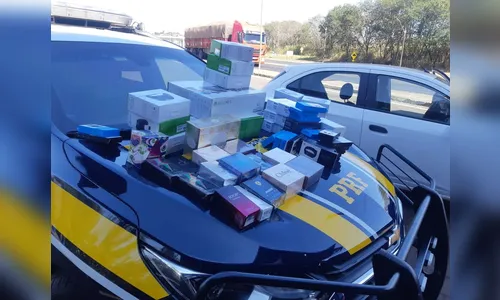 PRF apreende eletrônicos contrabandeados no Paraná