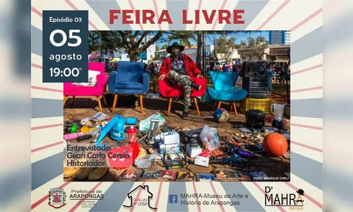 Nesta quarta-feira tem feira livre no ”D MAHRA em Casa”