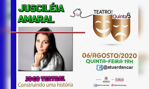 Nesta quinta (6), o “Teatro de Quinta” vem com jogos teatrais