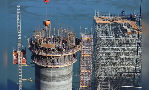 Governador destaca evolução das obras na Ponte da Integração