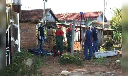 Corpo de Bombeiros retira corpo de PM da reserva de fossa em Xambrê