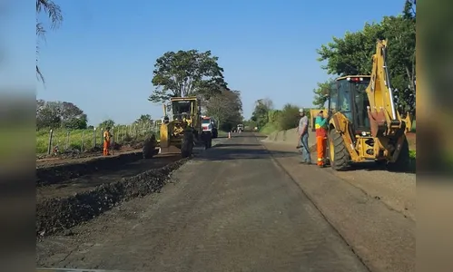 Rodovia do Milho recebe melhorias nesta quarta-feira