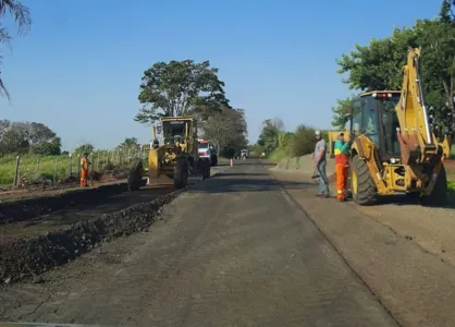 Rodovia do Milho recebe melhorias nesta quarta-feira