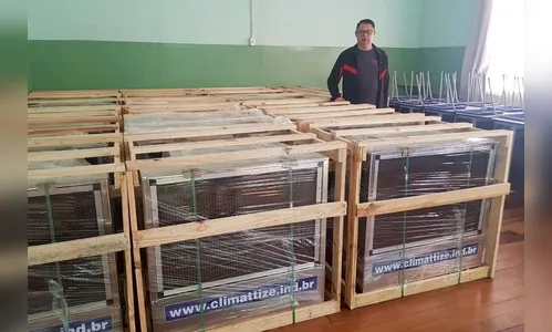 Escolas do norte do Estado recebem climatizadores