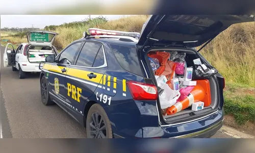 PRF apreende veículo com sinais identificadores adulterados