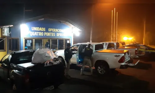 PRF apreende 32,5 mil maços de cigarros e 50 kg de agrotóxicos no Paraná