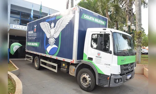 Jardim Alegre recebe caminhão para coleta seletiva de lixo