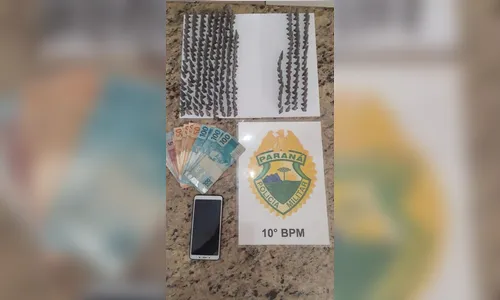 Homem é preso com 246 pinos de cocaína no Jardim Ponta Grossa
