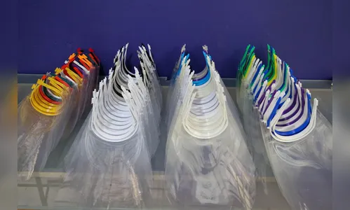 Rede de solidariedade doa à Saúde 70 mil máscaras-escudo