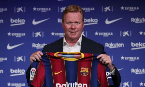 Koeman chega ao Barça expressando desejo de treinar Messi