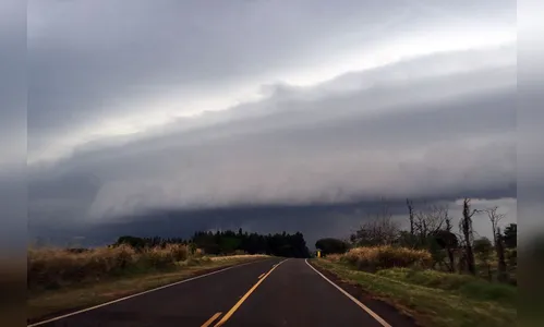 Simepar alerta para ventos fortes nesta quinta e sexta