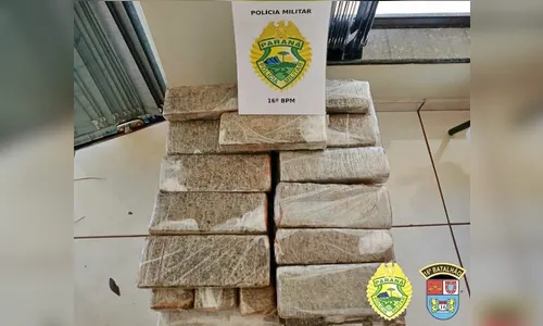 PM de Manoel Ribas apreende quase 22 Kg de maconha