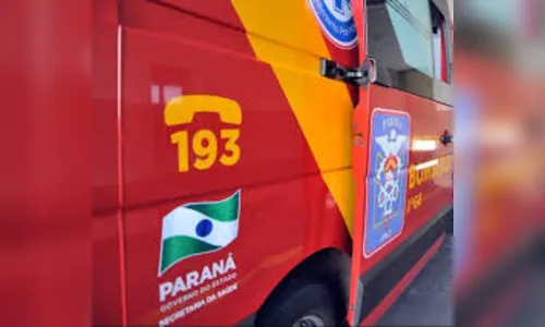 Mulher fica ferida após acidente de moto em Apucarana