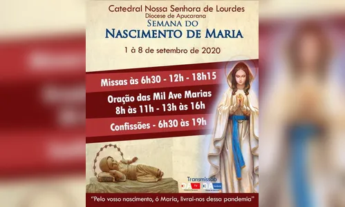 Bispo convida para a Semana do Nascimento de Maria