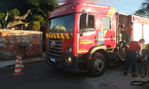 Incêndio no Núcleo da Fraternidade mobiliza Bombeiros de Apucarana