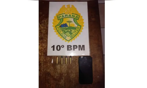 PM de Apucarana apreende munições e homem é preso