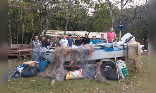 Materiais ilegais de pesca são apreendidos no Rio Paraná e afluentes