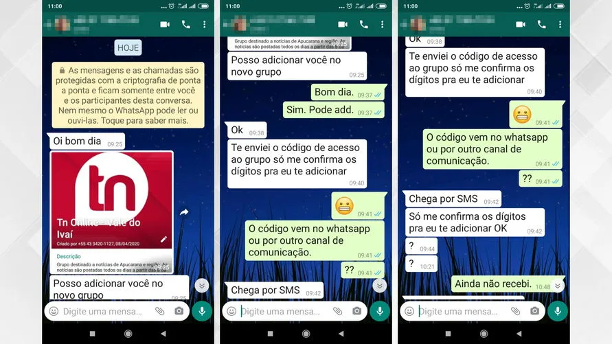 Leitores denunciam golpe de WhatsApp utilizando a marca do TNOnline