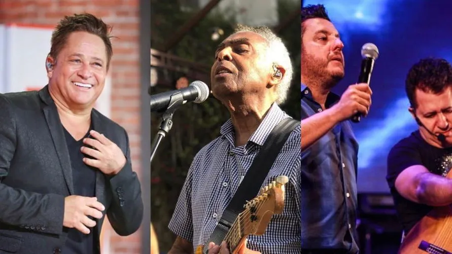 'Lives' do fim de semana têm Leonardo, Elza Soares e Gilberto Gil