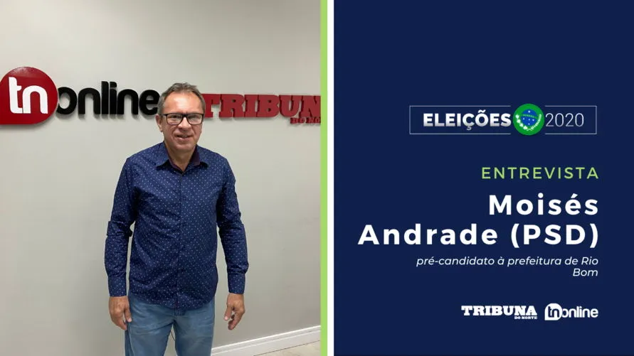 Moisés Andrade (PSD), pré-candidato à prefeitura de Rio Bom