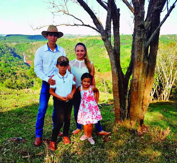 Cesar da Conceição e a família