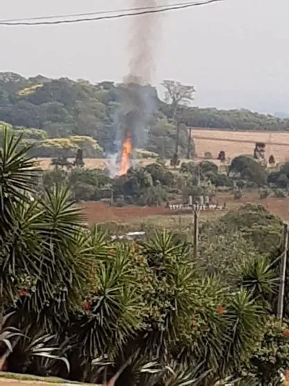 Bombeiros registram incêndio no Parque Bela Vista, em Apucarana
