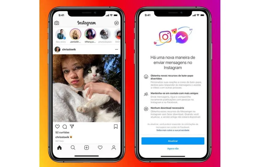 Instagram anuncia integração com Messenger e novidades no Direct