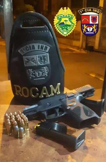 Porte ilegal de arma, disparo e dirigir embriagado em Arapongas