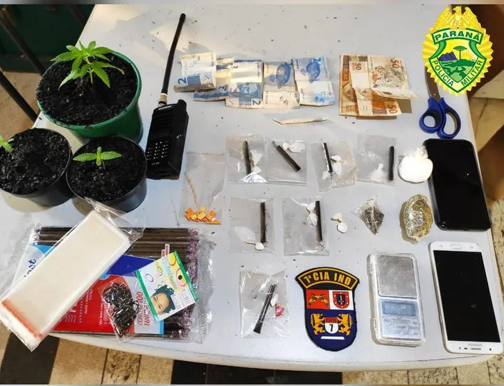 Casal é preso com cocaína, maconha e ecstasy em Arapongas