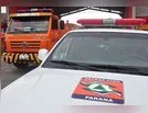 Defesa Civil atende incêndio que quase atingiu casa em Faxinal
