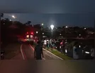 Mulher é resgatada pelos bombeiros do lago Angelo Santini, em Jardim Alegre
