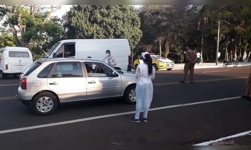 Operação fiscaliza parques e distribuiu 1,5 mil máscaras