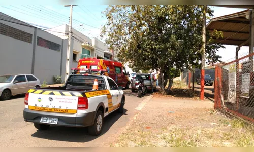 Jardim Paineiras tem acidente envolvendo carro e moto