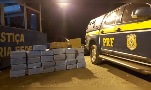 PRF apreende 1,3 tonelada de maconha durante a Operação Independência