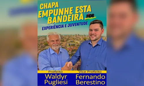 MDB de Arapongas oficializa Waldyr Pugliesi em convenção