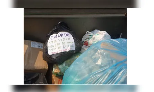 Apucaranense dá exemplo na hora de separar o lixo