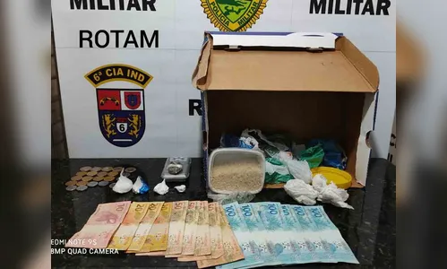 Adolescente de 17 anos é apreendido suspeito de tráfico de drogas, em Ivaiporã